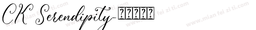 CK Serendipity字体转换